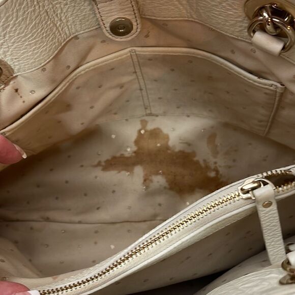 Kate Spade Cream Quilted Maryanne Shoulder Bag With Chain Handles. - Picture 12 of 14